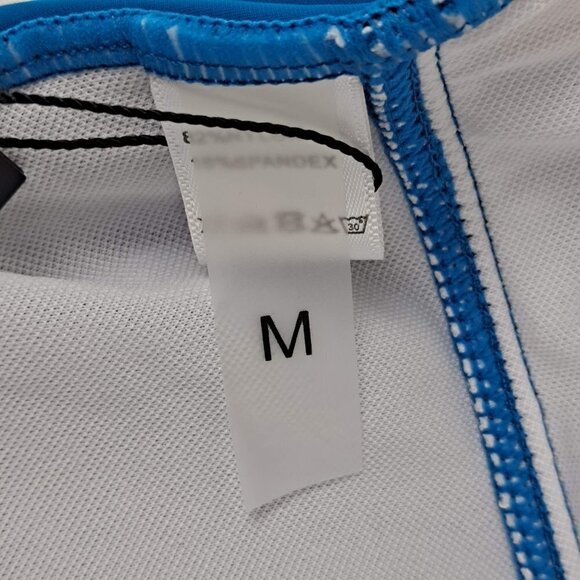 Tempt Me Size Med Turquoise Blue Tankini Swim One Shoulder Ruching NWT - Picture 13 of 15